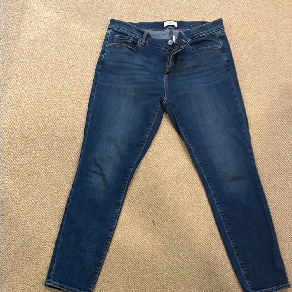 LOFT Dark Blue Skinny Jeans